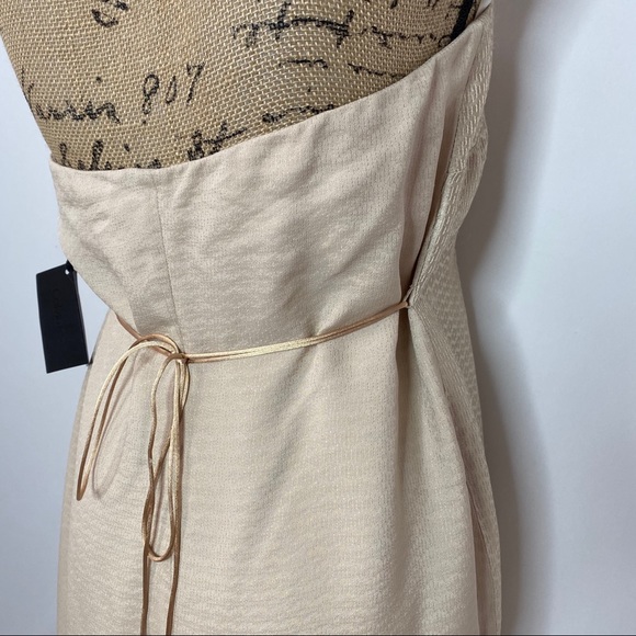NWT Calvin Klein Collection Gold Draped Dress